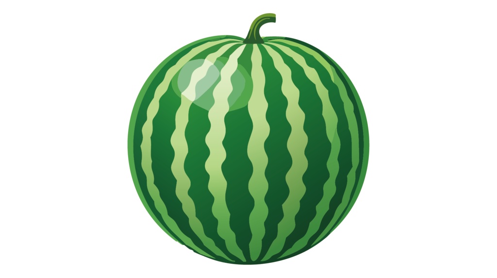 ダウンロード販売素材・販促イラスト素材・すいか(西瓜・スイカ)ZIP (AI, PNG形式)