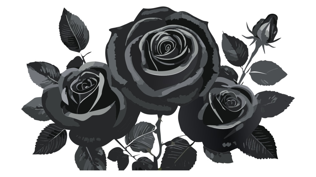 ダウンロード販売素材・販促イラスト素材・バラ(薔薇・ばら・花)ZIP (AI, PNG形式)