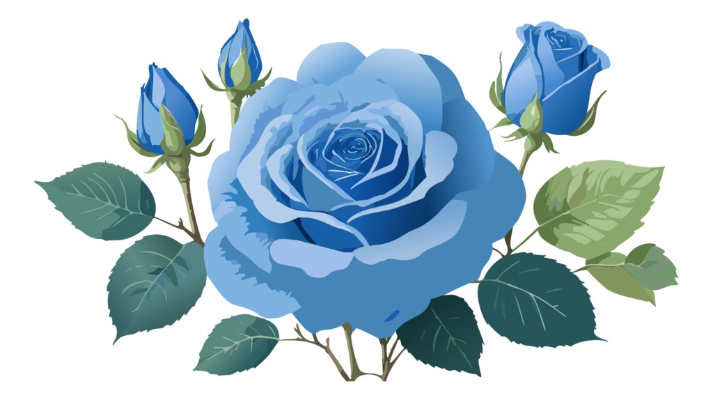 ダウンロード販売素材・販促イラスト素材・バラ(薔薇・ばら・花)ZIP (AI, PNG形式)