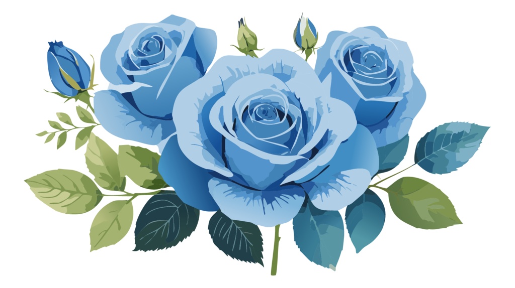 ダウンロード販売素材・販促イラスト素材・バラ(薔薇・ばら・花)ZIP (AI, PNG形式)