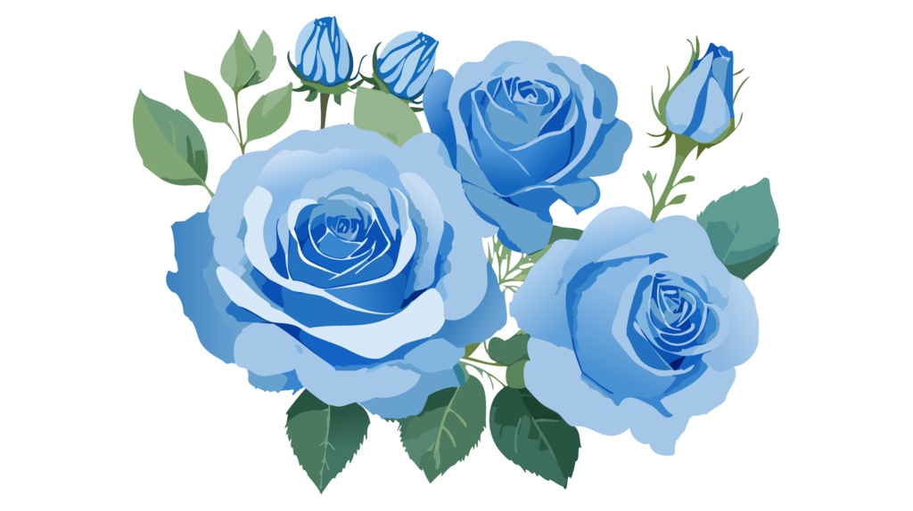 ダウンロード販売素材・販促イラスト素材・バラ(薔薇・ばら・花)ZIP (AI, PNG形式)