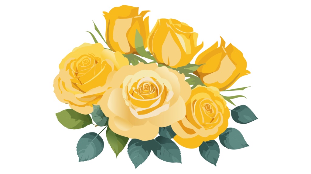 ダウンロード販売素材・販促イラスト素材・バラ(薔薇・ばら・花)ZIP (AI, PNG形式)