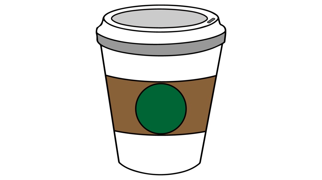 ダウンロード販売素材・販促イラスト素材・紙コップコーヒーZIP (AI, PNG形式)