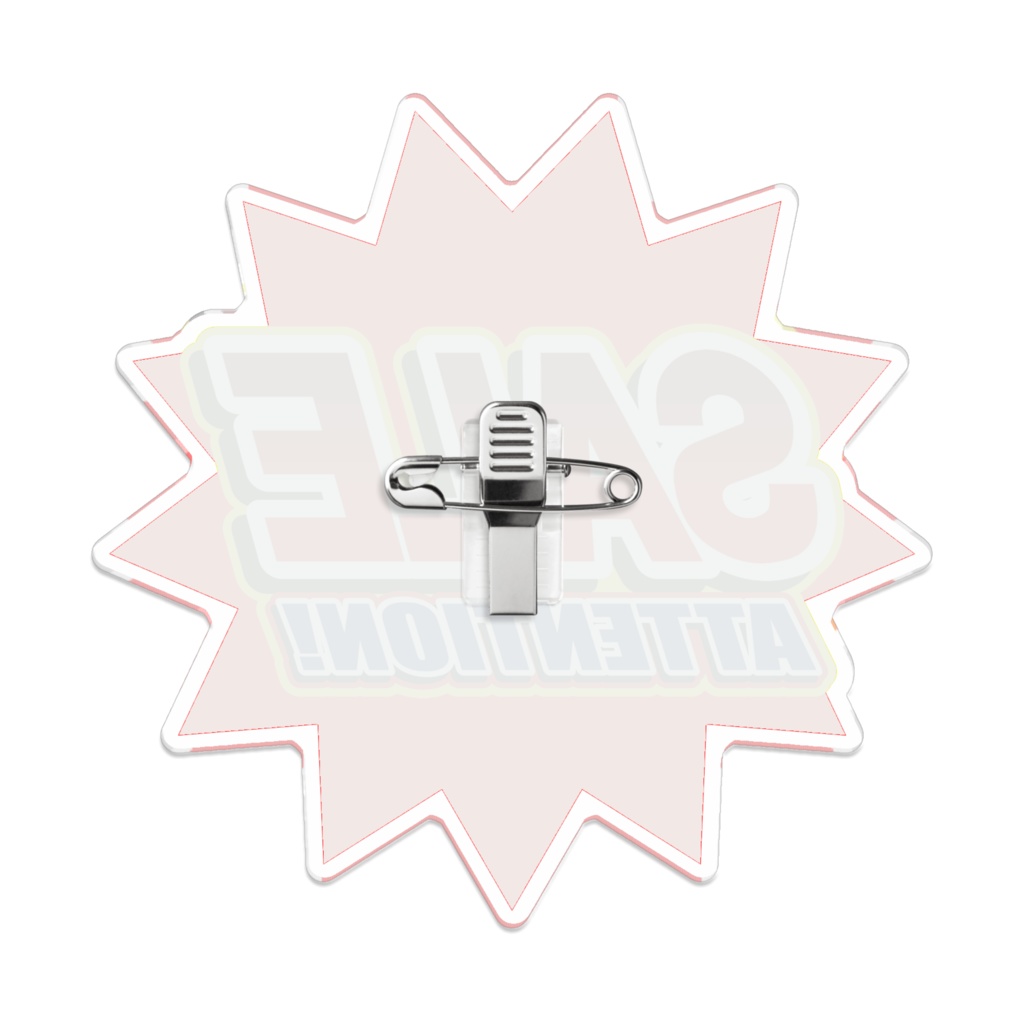 なるわん座限定!アクリルバッジ・セールアテンションポップロゴ(その5)