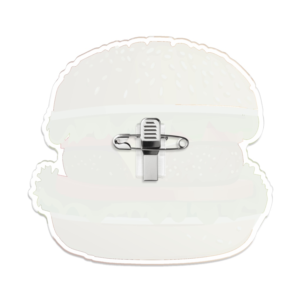 なるわん座限定!アクリルバッジ・ハンバーガー(スパイシー)