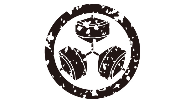 ダウンロード販売素材・家紋はんこ素材・独楽(こま)ZIP (AI, PNG形式)