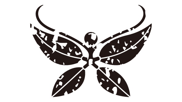 ダウンロード販売素材・家紋はんこ素材・南天(なんてん)ZIP (AI, PNG形式)