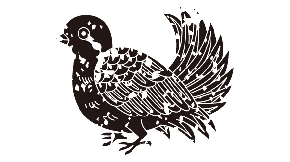 ダウンロード販売素材・家紋はんこ素材・鳩(はと)ZIP (AI, PNG形式)