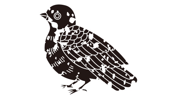 ダウンロード販売素材・家紋はんこ素材・鳩(はと)ZIP (AI, PNG形式)