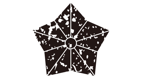 ダウンロード販売素材・家紋はんこ素材・麻(あさ)ZIP (AI, PNG形式)