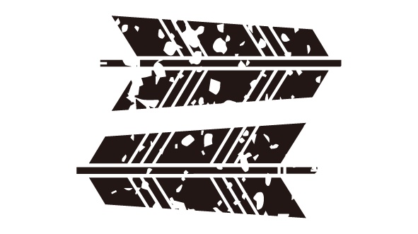 ダウンロード販売素材・家紋はんこ素材・矢(や)ZIP (AI, PNG形式)