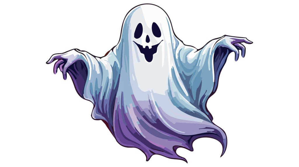 ダウンロード販売素材・販促イラスト素材・ホラーなお化け(おばけ・幽霊)ZIP (AI, PNG形式)