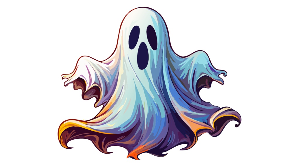 ダウンロード販売素材・販促イラスト素材・ホラーなお化け(おばけ・幽霊)ZIP (AI, PNG形式)