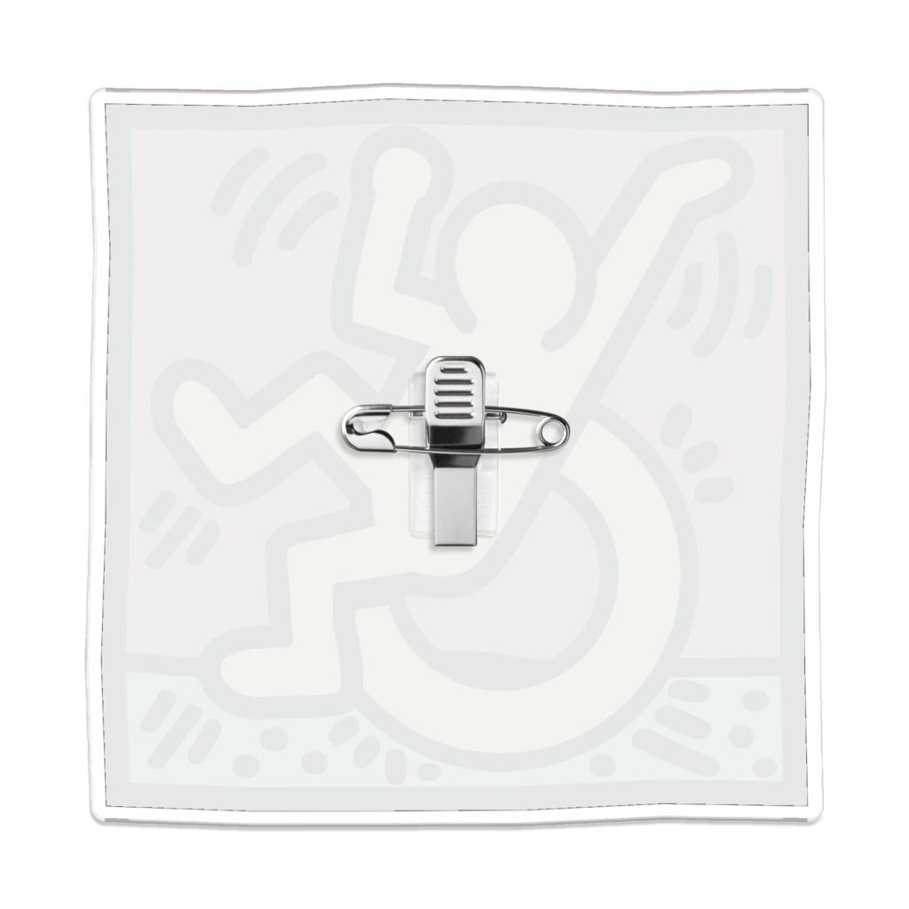 なるわん座限定!ポップアート車いすアクリルバッチ19