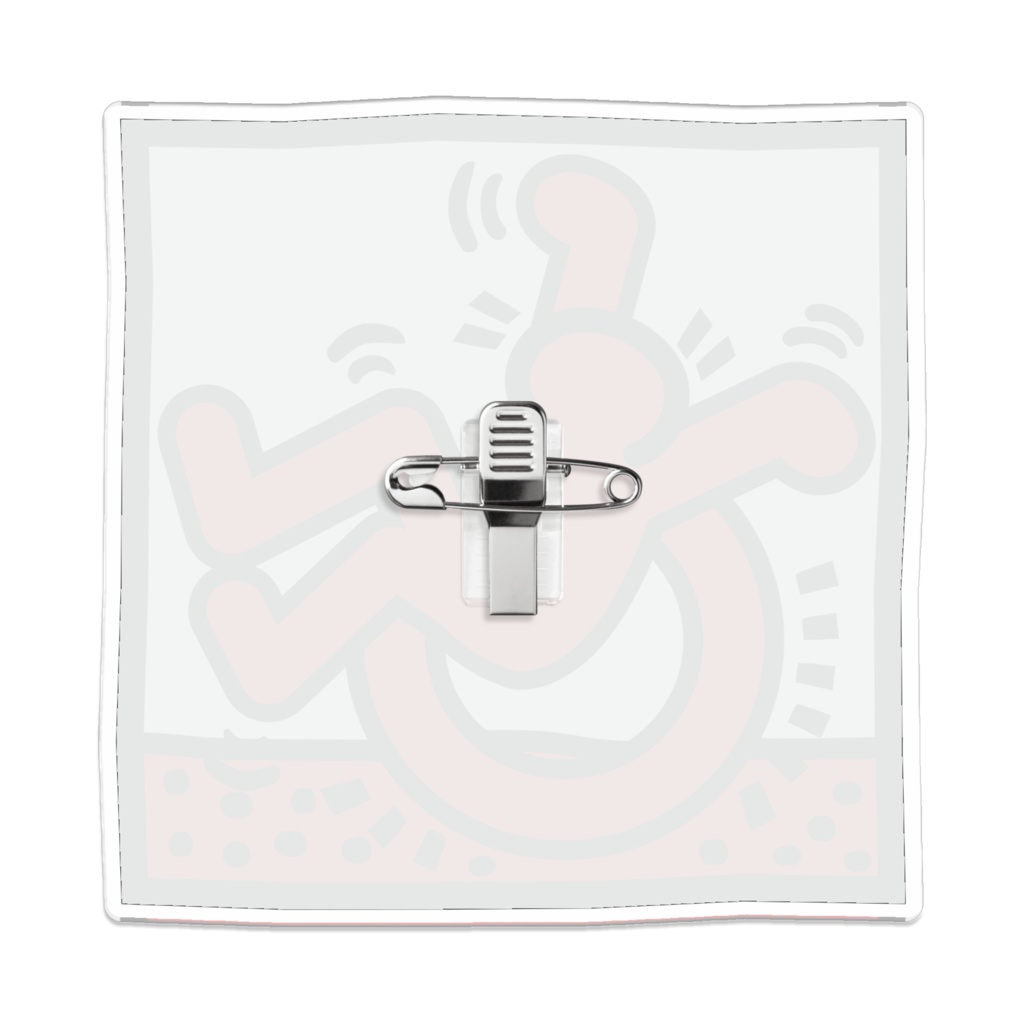 なるわん座限定!ポップアート車いすアクリルバッチ18