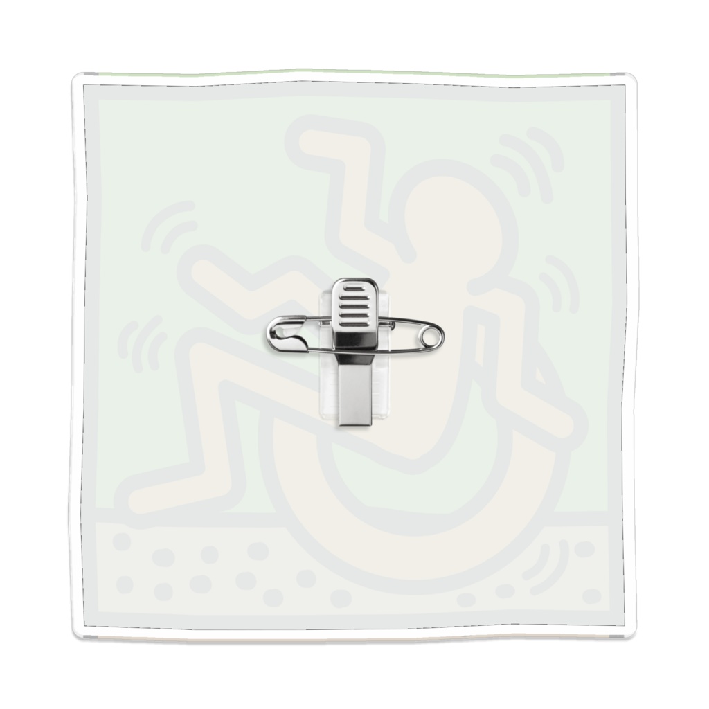 なるわん座限定!ポップアート車いすアクリルバッチ15