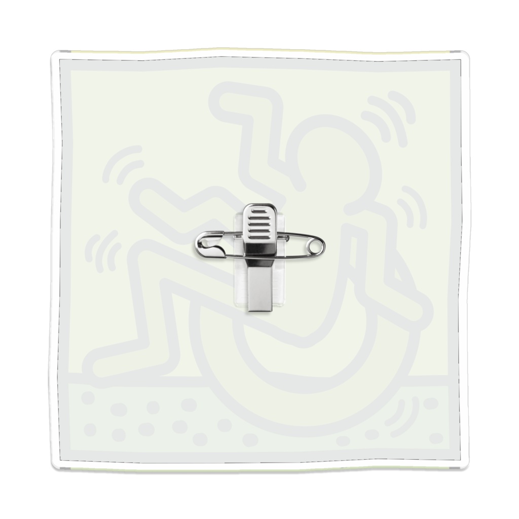 なるわん座限定!ポップアート車いすアクリルバッチ14