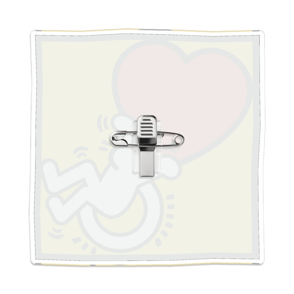 なるわん座限定!ポップアート車いすアクリルバッチ12