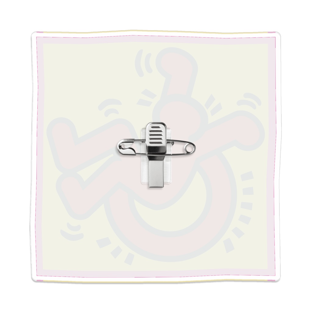 なるわん座限定!ポップアート車いすアクリルバッチ6