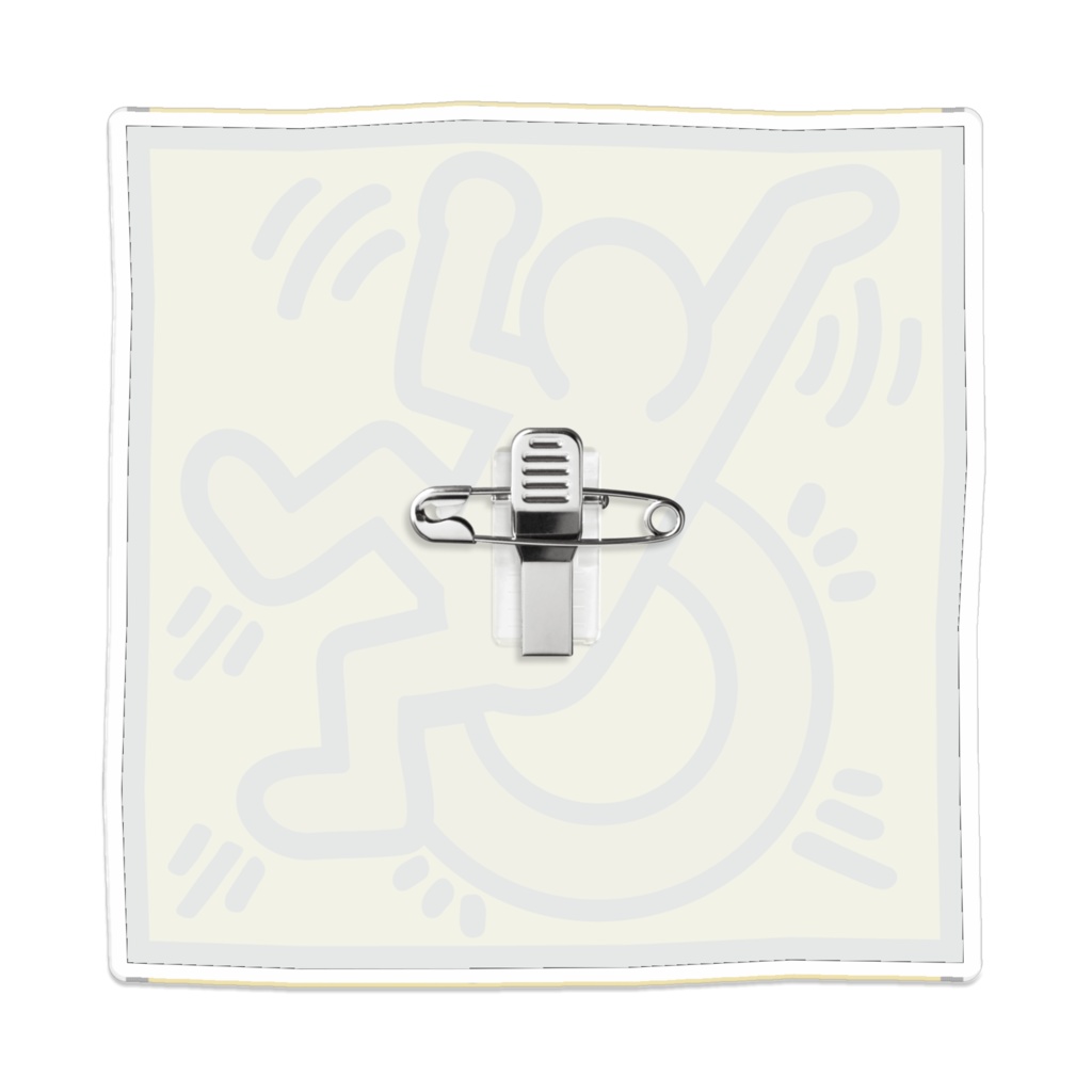 なるわん座限定!ポップアート車いすアクリルバッチ2