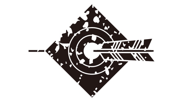 ダウンロード販売素材・家紋はんこ素材・矢(や)ZIP (AI, PNG形式)