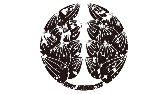 ダウンロード販売素材・家紋はんこ素材・蓮(はす)ZIP (AI, PNG形式)