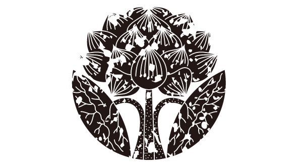 ダウンロード販売素材・家紋はんこ素材・蓮(はす)ZIP (AI, PNG形式)