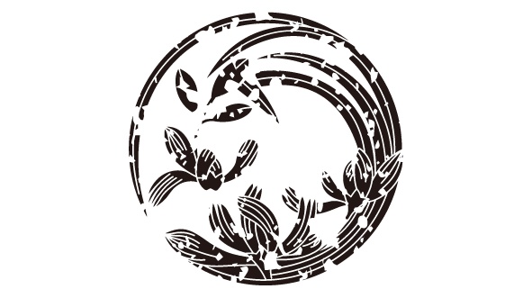 ダウンロード販売素材・家紋はんこ素材・蘭(らん)ZIP (AI, PNG形式)