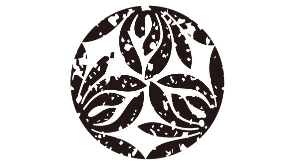 ダウンロード販売素材・家紋はんこ素材・蘭(らん)ZIP (AI, PNG形式)