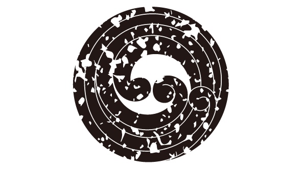 ダウンロード販売素材・家紋はんこ素材・浪(なみ)ZIP (AI, PNG形式)