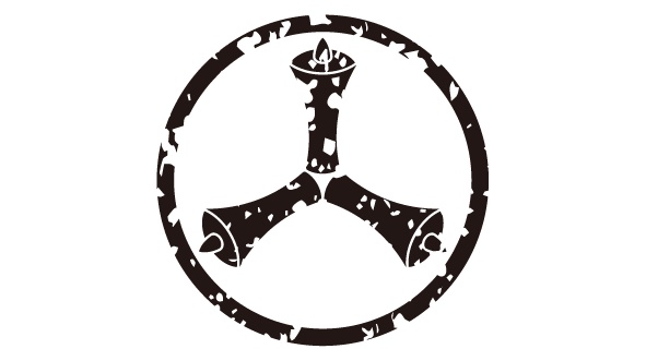 ダウンロード販売素材・家紋はんこ素材・蝋燭(ろうそく)ZIP (AI, PNG形式)