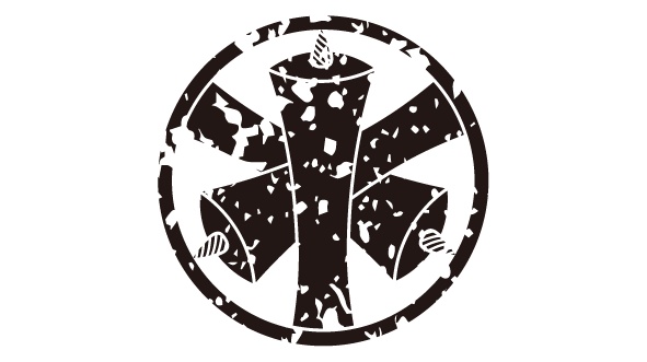 ダウンロード販売素材・家紋はんこ素材・蝋燭(ろうそく)ZIP (AI, PNG形式)