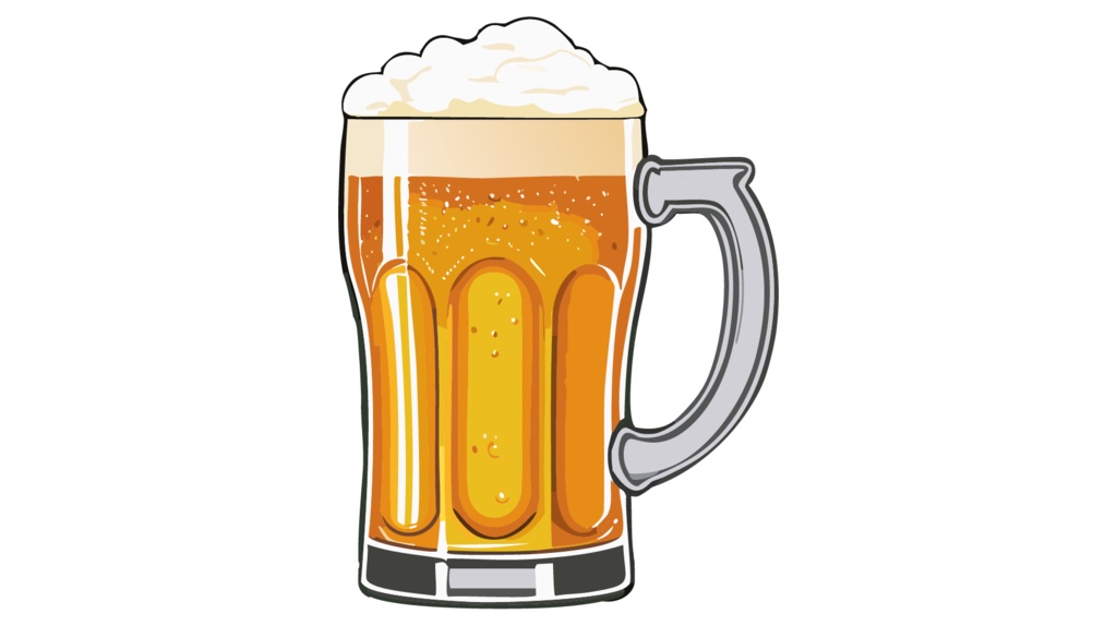 ダウンロード販売素材・販促イラスト素材・生ビール(ジョッキ)ZIP (AI, PNG形式)