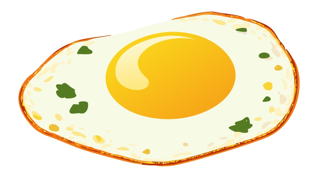 ダウンロード販売素材・販促イラスト素材・目玉焼きZIP (AI, PNG形式)