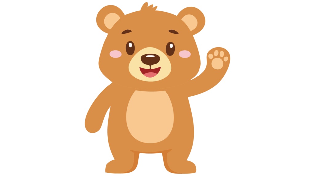 ダウンロード販売素材・販促イラスト素材・フレンドリーなくまさん(熊・クマ)ZIP (AI, PNG形式)