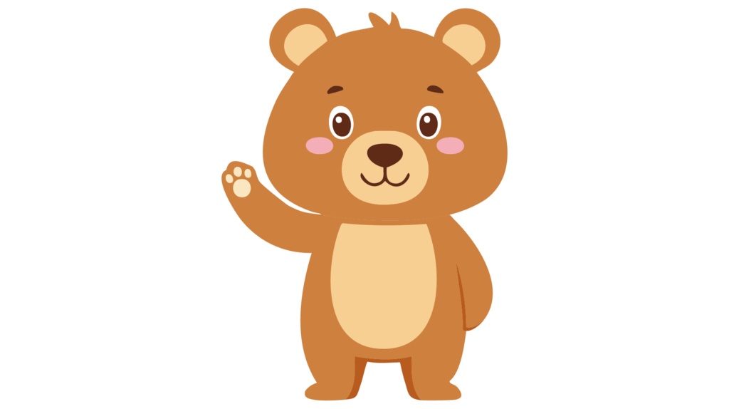 ダウンロード販売素材・販促イラスト素材・フレンドリーなくまさん(熊・クマ)ZIP (AI, PNG形式)