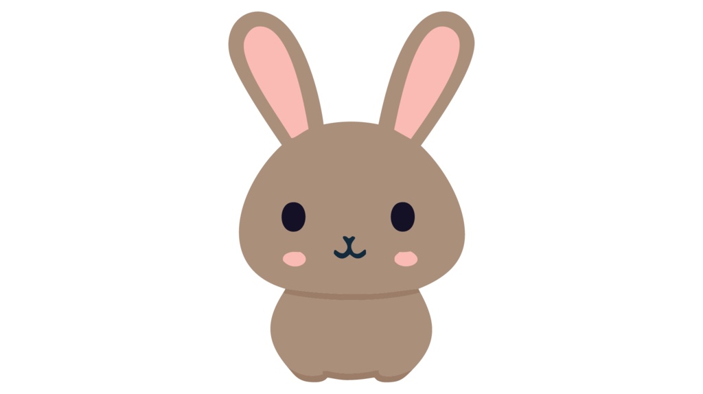 ダウンロード販売素材・販促イラスト素材・卯(うさぎ・兎・干支)ZIP (AI, PNG形式)