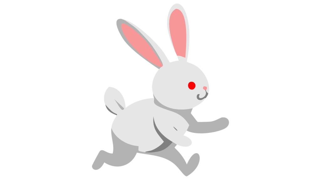 ダウンロード販売素材・販促イラスト素材・卯(うさぎ・兎・干支)ZIP (AI, PNG形式)