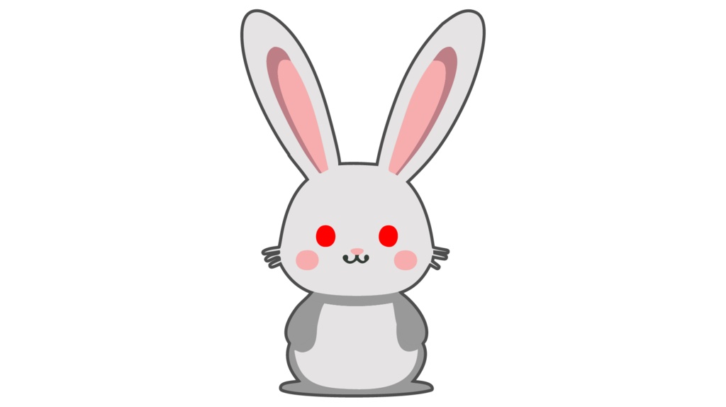 ダウンロード販売素材・販促イラスト素材・卯(うさぎ・兎・干支)ZIP (AI, PNG形式)