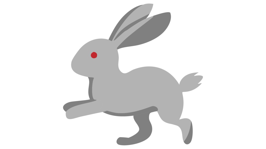 ダウンロード販売素材・販促イラスト素材・卯(うさぎ・兎・干支)ZIP (AI, PNG形式)