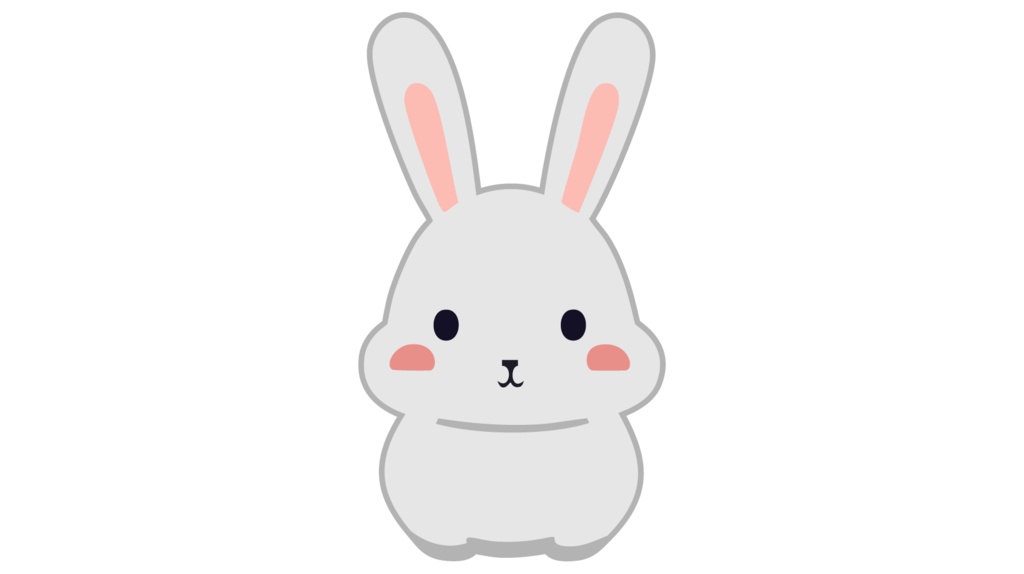 ダウンロード販売素材・販促イラスト素材・卯(うさぎ・兎・干支)ZIP (AI, PNG形式)