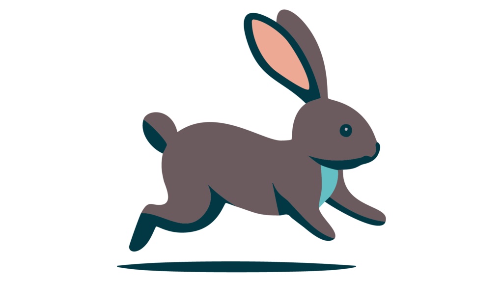 ダウンロード販売素材・販促イラスト素材・卯(うさぎ・兎・干支)ZIP (AI, PNG形式)