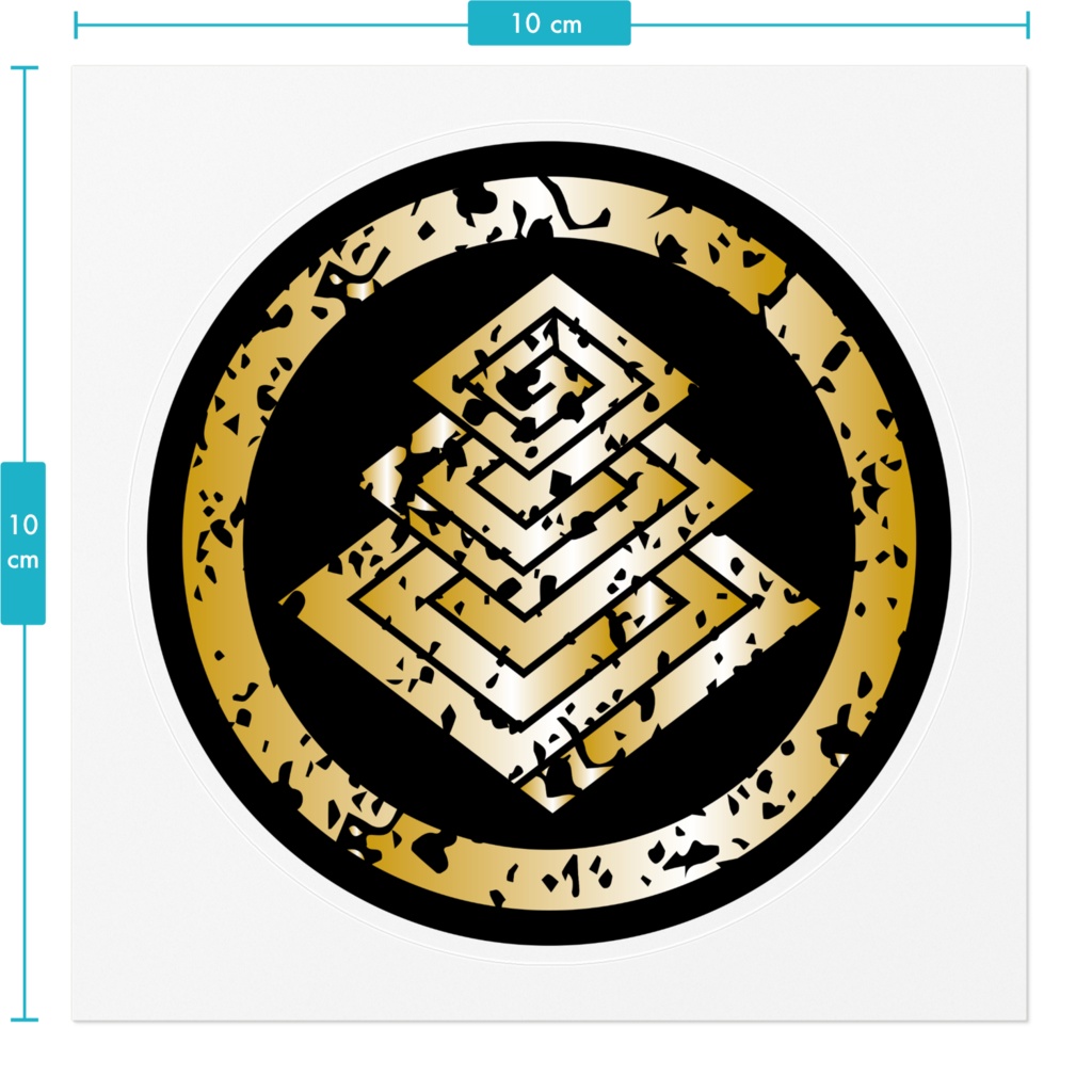 なるわん座限定!家紋ステッカー・三階稲妻菱