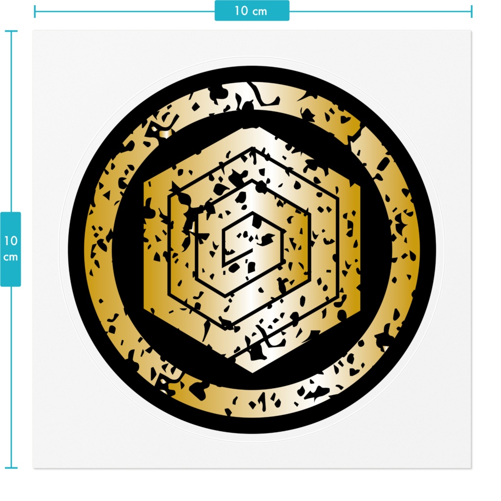 なるわん座限定!家紋ステッカー・六角稲妻