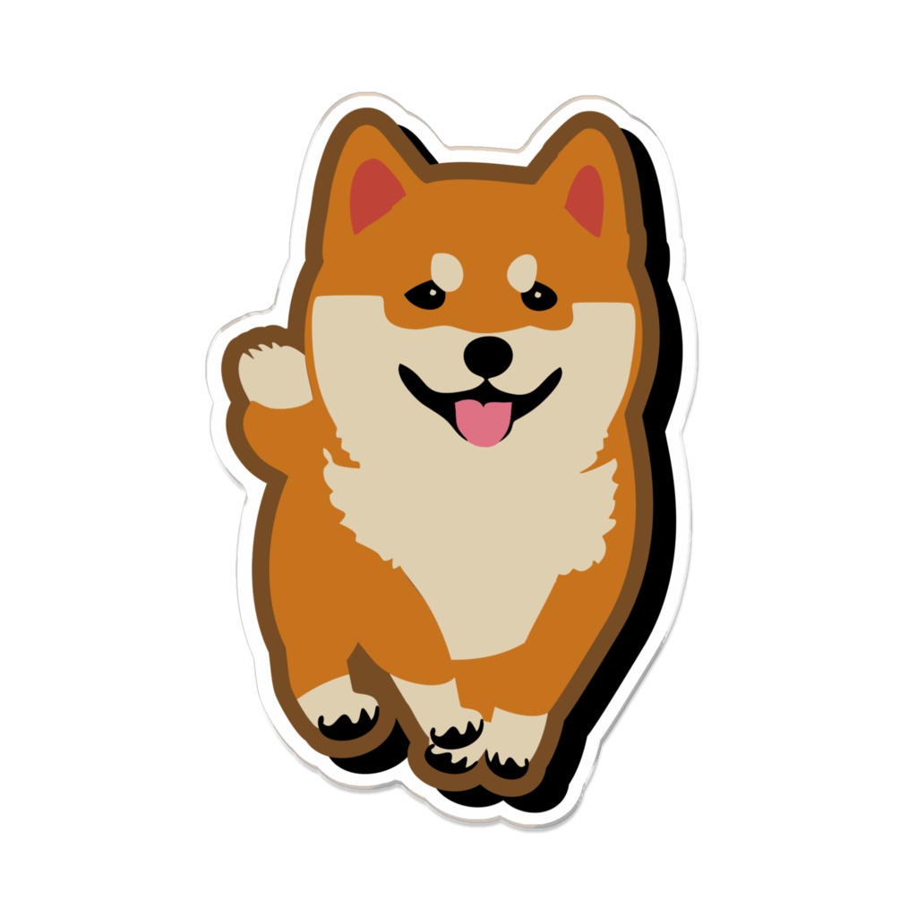 なるわん座限定!アクリルバッジ・しばっち(散歩11回目)