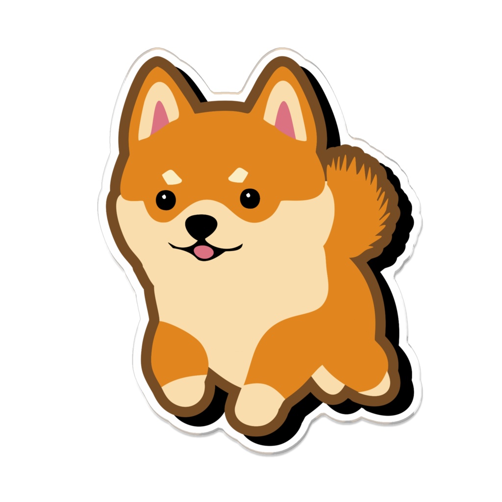 なるわん座限定!アクリルバッジ・しばっち(散歩2回目)