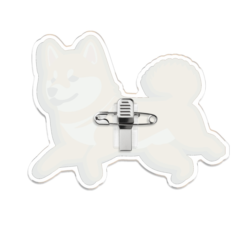 なるわん座限定!アクリルバッジ・しばっち(散歩1回目)