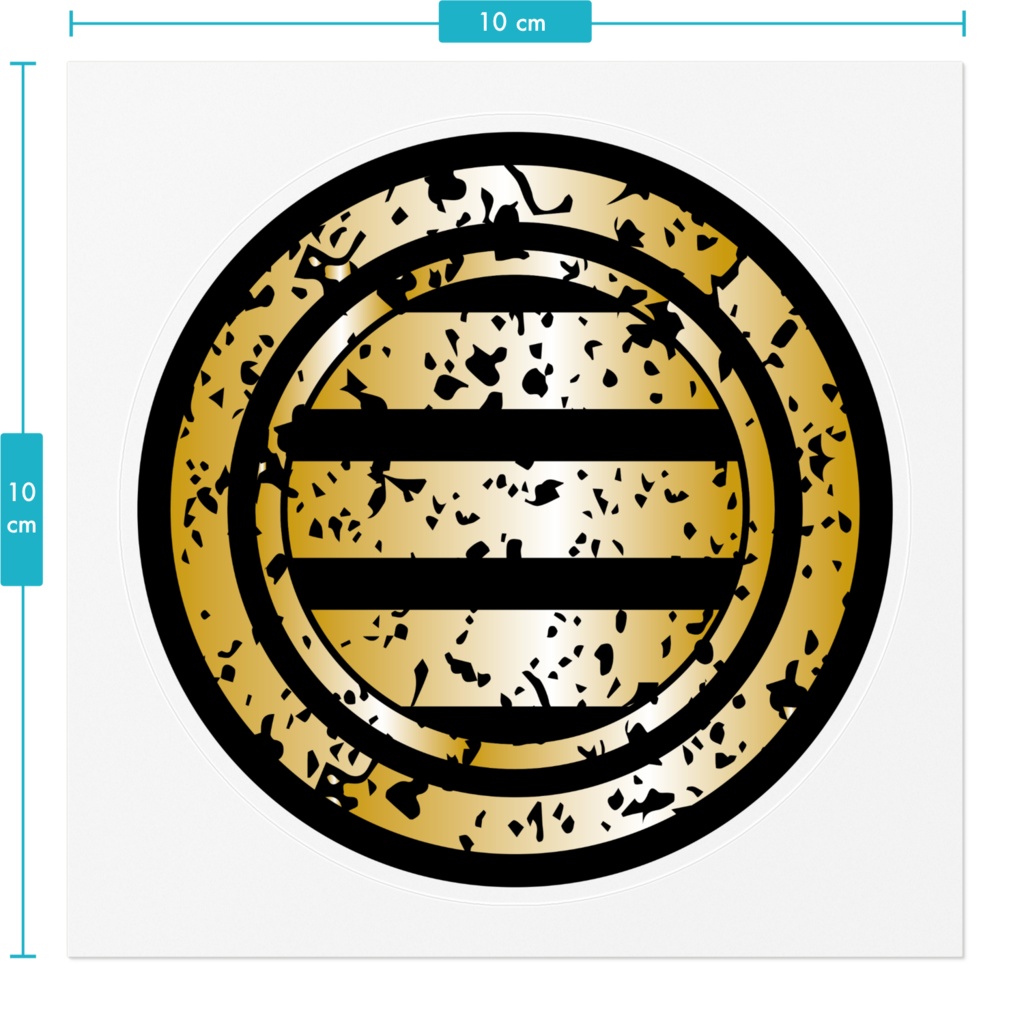 なるわん座限定!ステッカー・細輪ノ内ニ太三ツ引キ