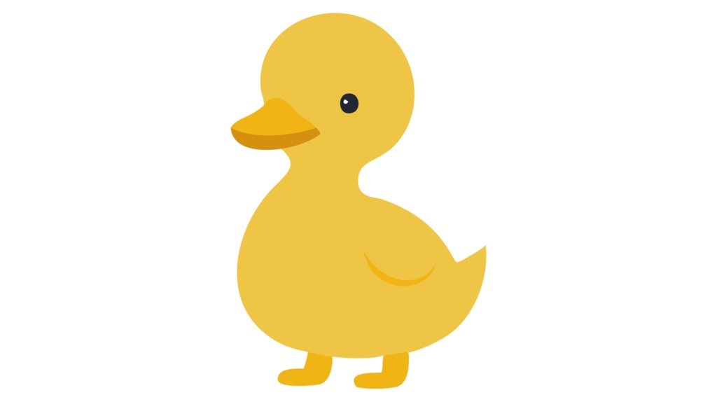 ダウンロード販売素材・販促イラスト素材・アヒルZIP (AI, PNG形式)