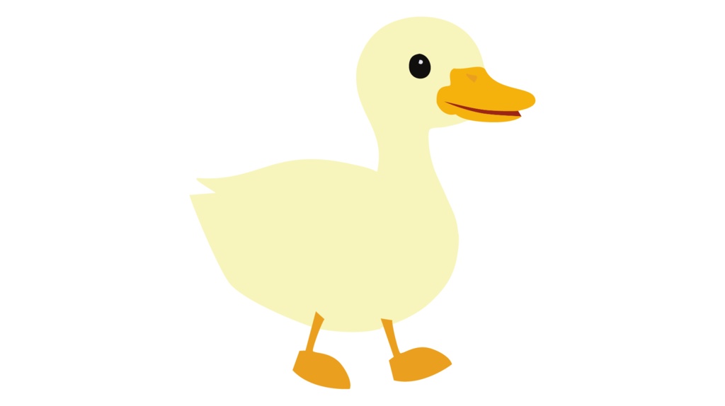 ダウンロード販売素材・販促イラスト素材・アヒルZIP (AI, PNG形式)